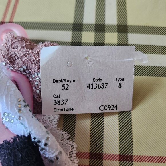 Juicy Couture Extra Large XL Lace Rhinestones Thongs Underwear 5 Pairs NWT - Picture 5 of 5